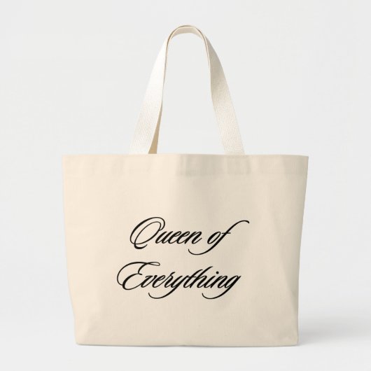 Koningin van Alles Bag Grote Tote Bag (Voorkant)