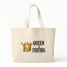 Koningin van Alles Canvas tas