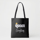 KONINGIN VAN ALLES CANVAS TAS (Voorkant)