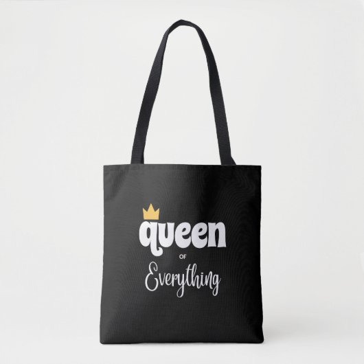 KONINGIN VAN ALLES CANVAS TAS (Voorkant)