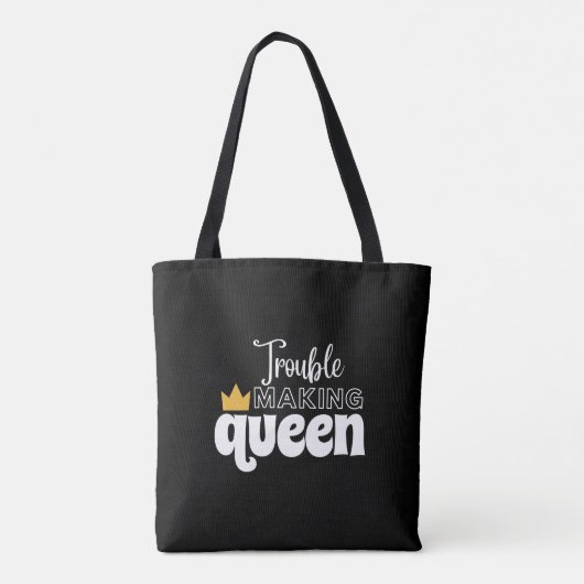 KONINGIN VAN ALLES CANVAS TAS (Achterkant)