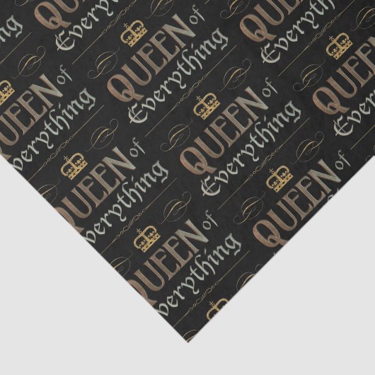 KONINGIN VAN ALLES - Elegant Rich Royal Crown Tissuepapier (Detail)