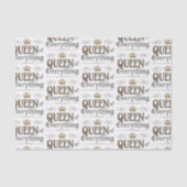 KONINGIN VAN ALLES - Elegant Rich Royal Crown Tissuepapier (Voorkant)