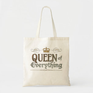KONINGIN VAN Alles - Grand Medieval Royal Crown Tote Bag