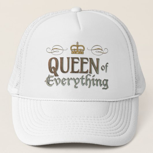KONINGIN VAN Alles - Grand Medieval Royal Crown Trucker Pet (Voorkant)