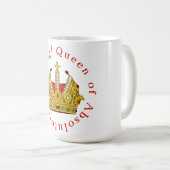 Koningin van alles! koffiemok (Voorkant rechts)