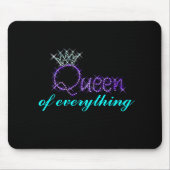 Koningin van alles kroonmousepad muismat (Voorkant)