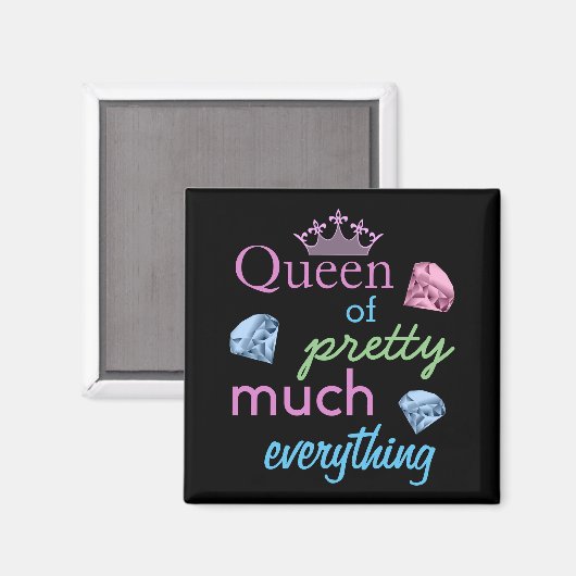 "Koningin van  alles" Magneet (Voorkant / Achterkant)