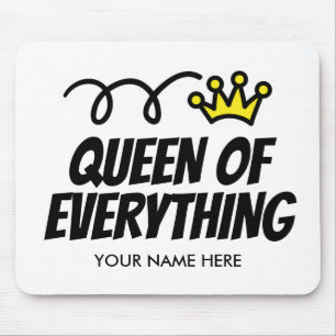 Koningin van alles mousepad giftidee voor haar muismat