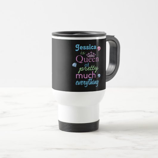 "Koningin van  alles" Reisbeker (Voorkant rechts)