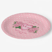 Koningin van alles Roze Moeder Papieren Bordje (Gekanteld)