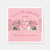 Koningin van alles Roze Moeder Servetten (Voorkant)