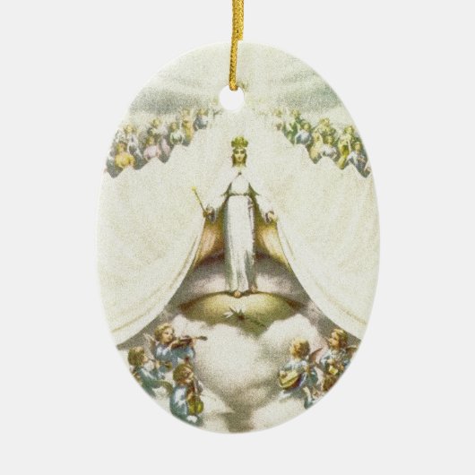 Koningin van Angels Keramisch Ornament (Voorkant)