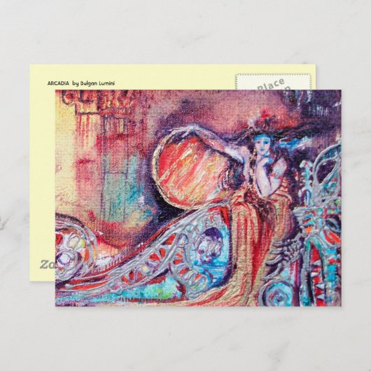 KONINGIN VAN ARCADIA Fantasy Briefkaart (Voorkant / Achterkant)