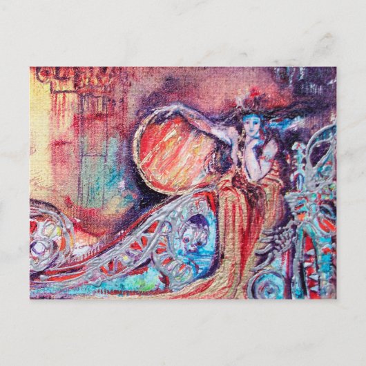 KONINGIN VAN ARCADIA Fantasy Briefkaart (Voorkant)