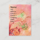 KONINGIN VAN ARCADIA, MAGISCH BUTTERFLY-PLANT, roz Visitekaartje (Voorkant)