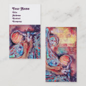 KONINGIN VAN ARCADIA Red Yellow Blue Silver Fantas Visitekaartje (Voorkant / Achterkant)