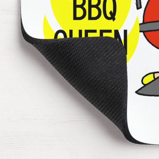 koningin van Barbequing Muismat (Hoek)