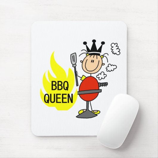 koningin van Barbequing Muismat (Met muis)