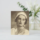 koningin van België Briefkaart (Staand voorkant)