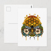 koningin van bijen briefkaart (Voorkant / Achterkant)