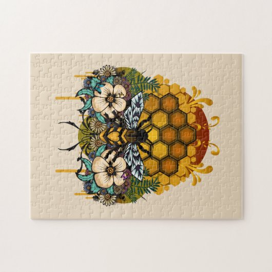 koningin van bijen legpuzzel (Horizontaal)