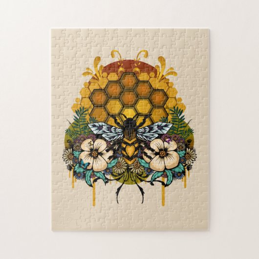 koningin van bijen legpuzzel (Verticaal)