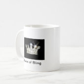 Koningin van Bling Coffee Mok (Voorkant links)