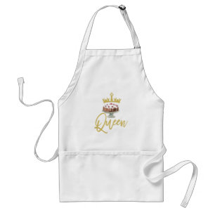Koningin van Cakes Apron Standaard Schort