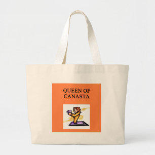 (koningin van canasta) grote tote bag