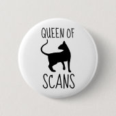 koningin van CAT-scans Ronde Button 5,7 Cm (Voorkant)