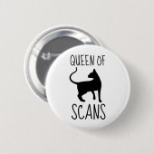 koningin van CAT-scans Ronde Button 5,7 Cm (Voorkant /achterkant)