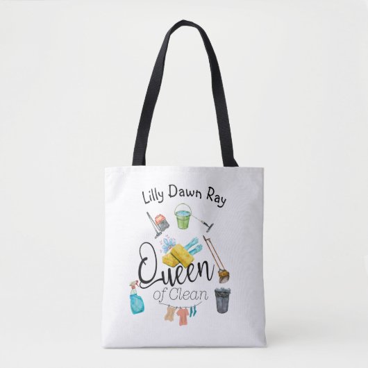 koningin van Clean Tote Bag (Voorkant)