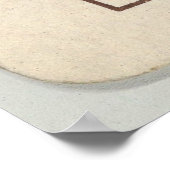  koningin van clubs spelkaart (1889) poster (Hoek)