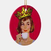 Koningin van Coffee Ornament (Rechts)