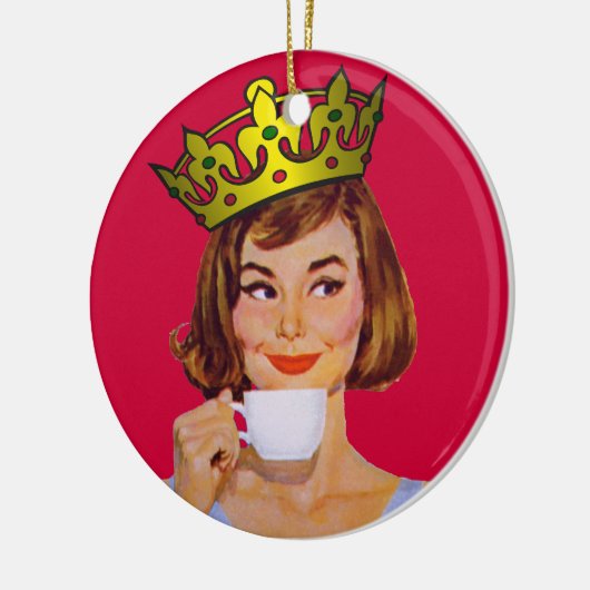 Koningin van Coffee Ornament (Links)