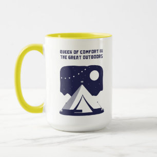 Koningin van Comfort Grote Buitenlucht Glamping Mok