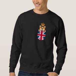 koningin van corgi kroon op de Britse vlag jubilee Trui