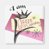 Koningin van Cupcakes Magneet (Voorkant)