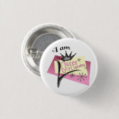 Koningin van Cupcakes Ronde Button 3,2 Cm (Voorkant /achterkant)