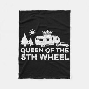 Koningin Van De 5e Wiel Camper Rv Kampeer Vakantie Fleece Deken
