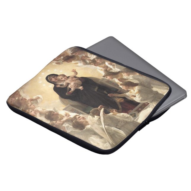 Koningin van de Angels Regina Angelorum door Bougu Laptop Sleeve (Voorkant top)