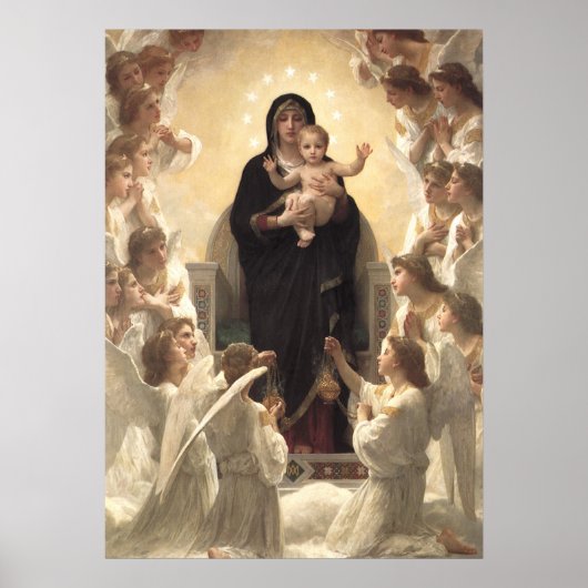 Koningin van de Angels Regina Angelorum door Bougu Poster (Voorkant)