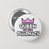koningin van de apotheek ronde button 5,7 cm (Voorkant /achterkant)