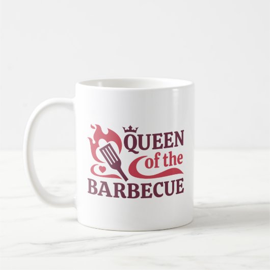 koningin van de barbecue koffiemok (Links)