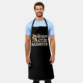 koningin van de barbecue schort (Gedragen)