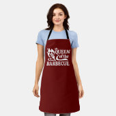 koningin van de barbecue schort (Gedragen)