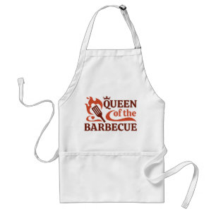 koningin van de barbecue standaard schort