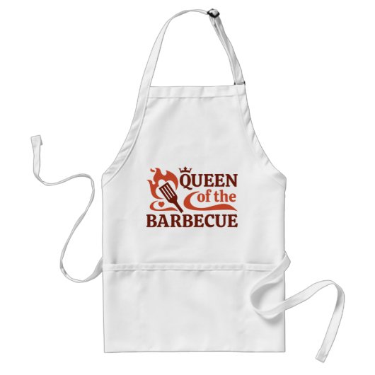 koningin van de barbecue standaard schort (Voorkant)