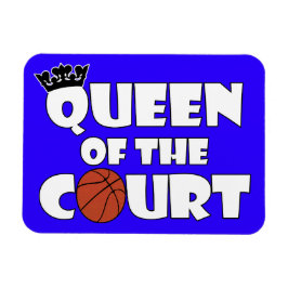 koningin van de Basketball Court Custom Color Girl Magneet